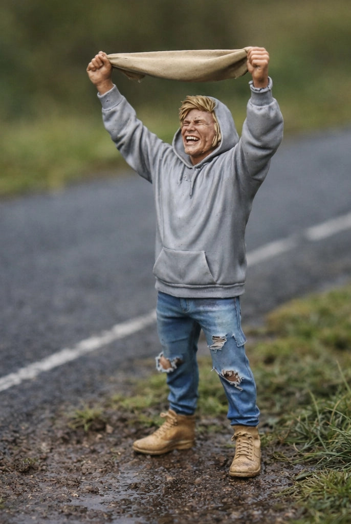 Jubilant Rally Fan | Resin Diorama Figurine