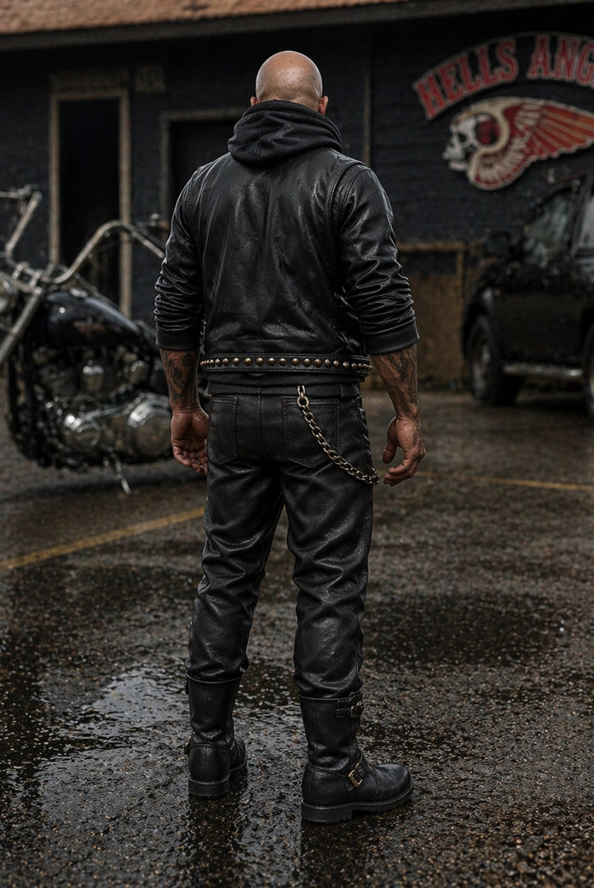 The Outlaw Biker | Grey Resin Diorama Figurine