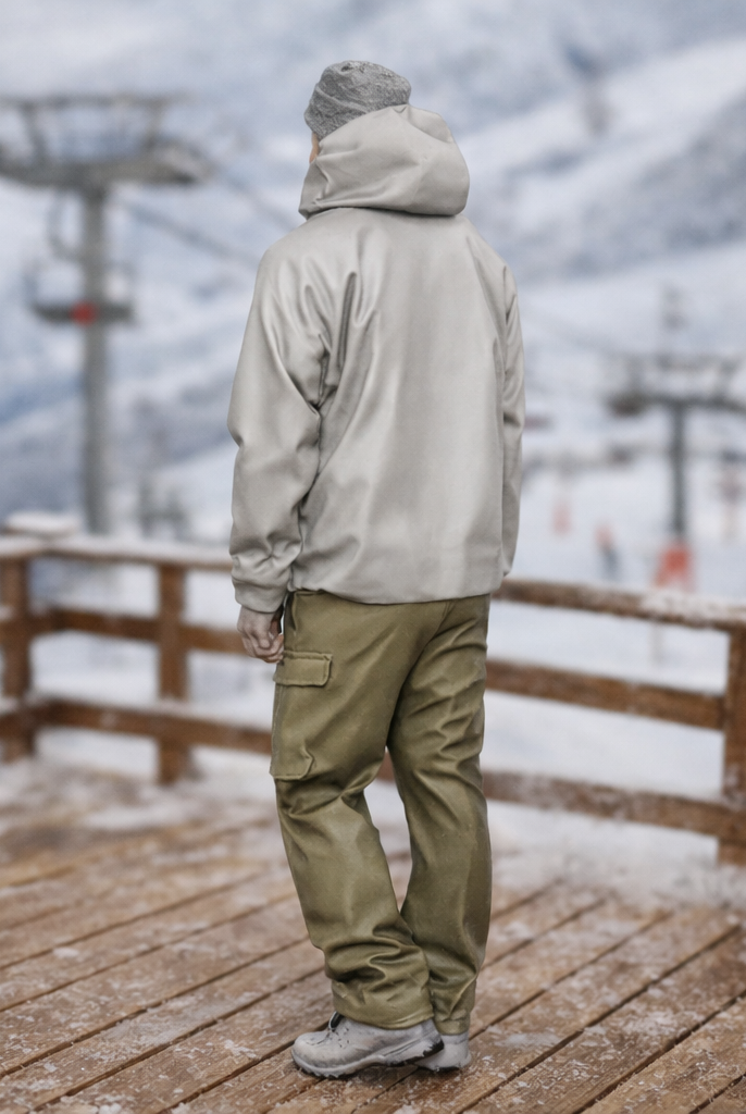 Alpine Hiker in Waterproof Shell & Cargo Pants | Resin Figurine