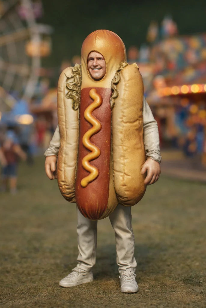 Fancy Dress Reveller in Hot Dog Costume | Resin Figurine