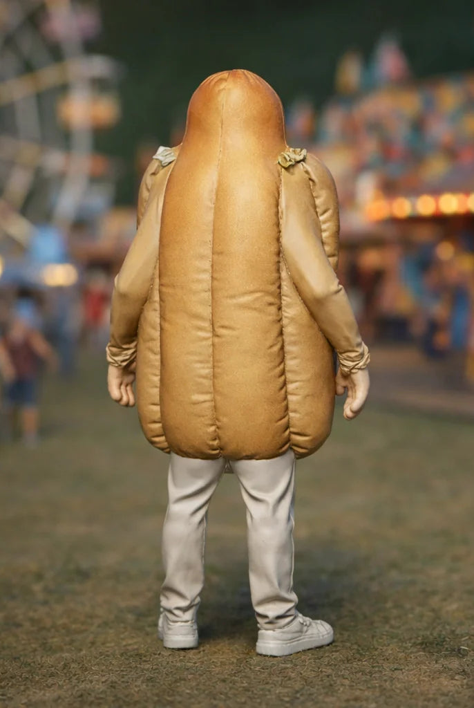 Fancy Dress Reveller in Hot Dog Costume | Resin Figurine