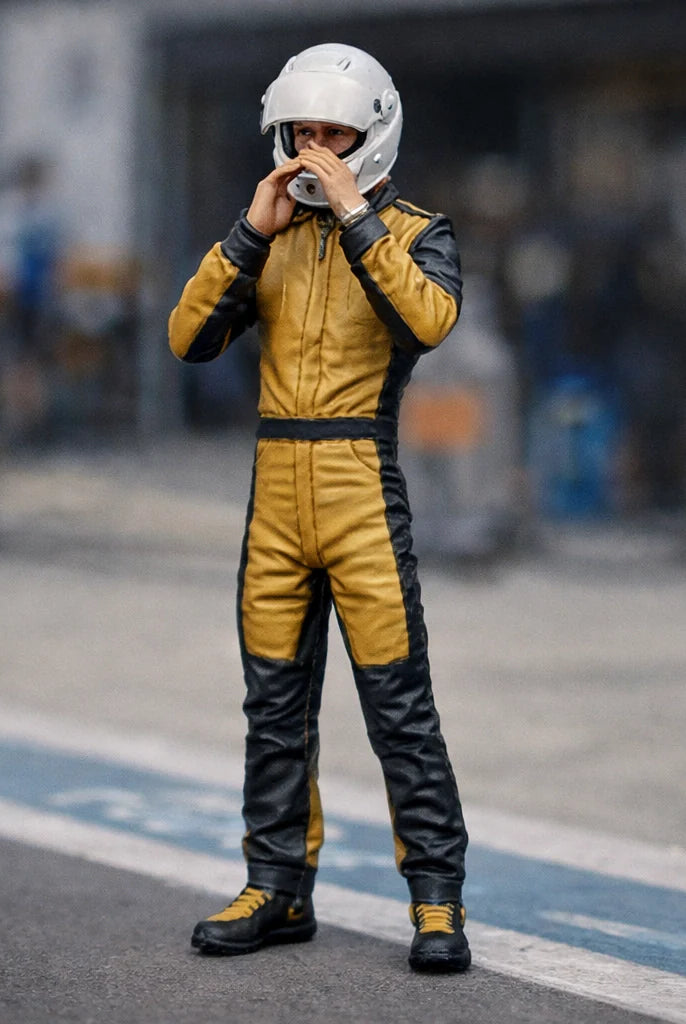 The Focus Driver | Racing Driver Helmet Prep Resin Figurine