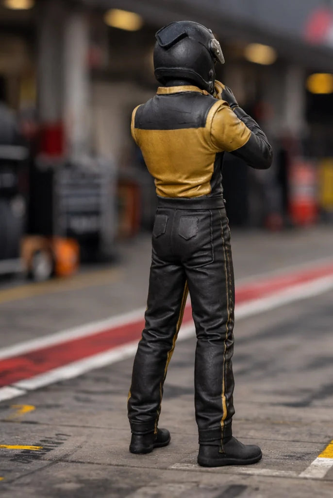 The Focus Driver | Racing Driver Helmet Prep Resin Figurine