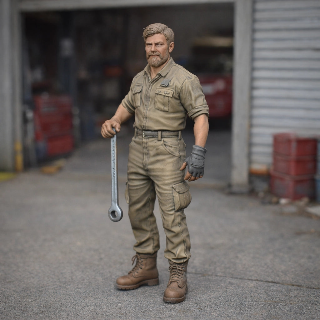 Master Garage Mechanic | Resin Figurine