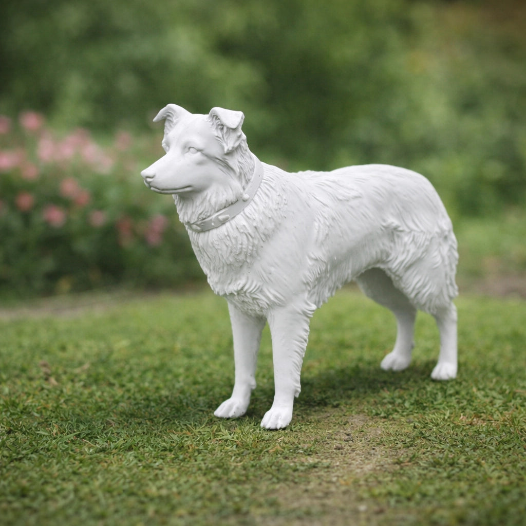 Loyal Border Collie Dog | Resin Animal Accessory
