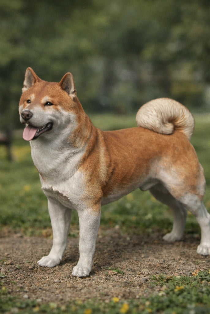 Majestic Akita Inu Dog | Resin Animal Accessory