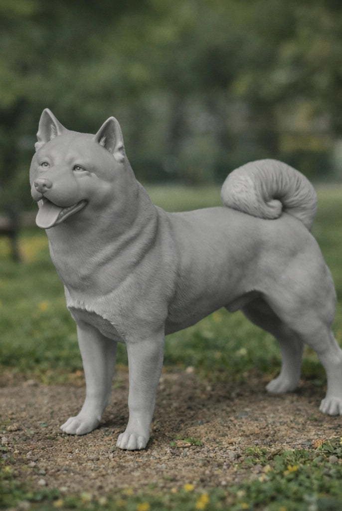 Majestic Akita Inu Dog | Resin Animal Accessory