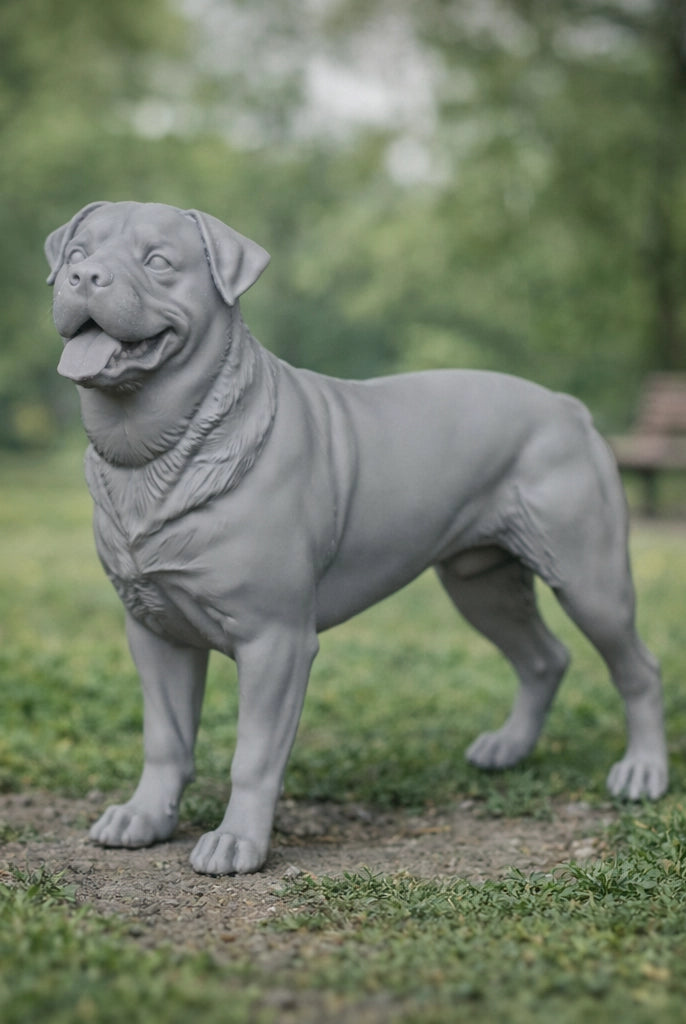 Powerful Rottweiler Dog | Resin Animal Accessory