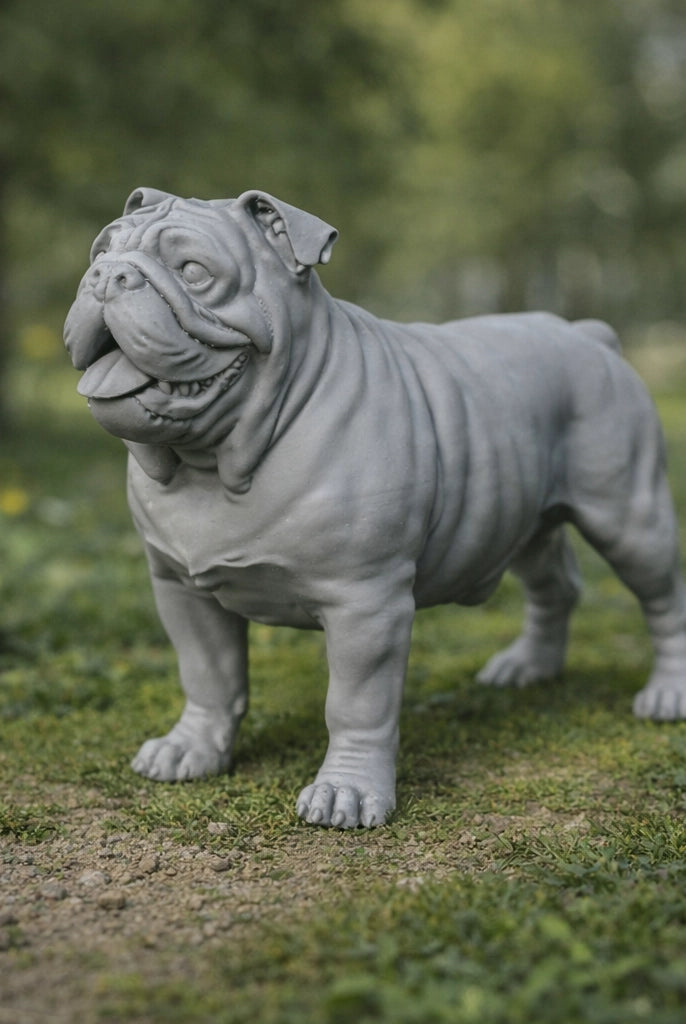 Stout English Bulldog Dog | Resin Animal Accessory