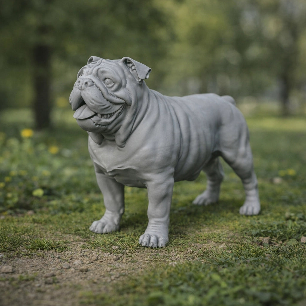 Stout English Bulldog Dog | Resin Animal Accessory