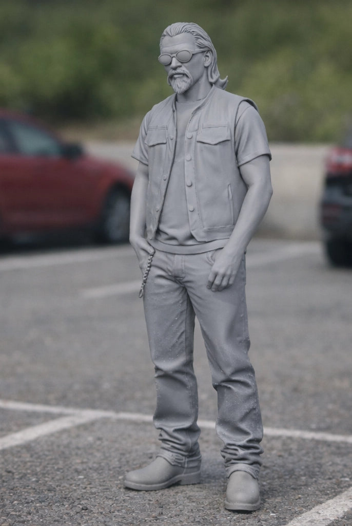 Modern Outlaw Hells Angel Biker | Resin Figurine