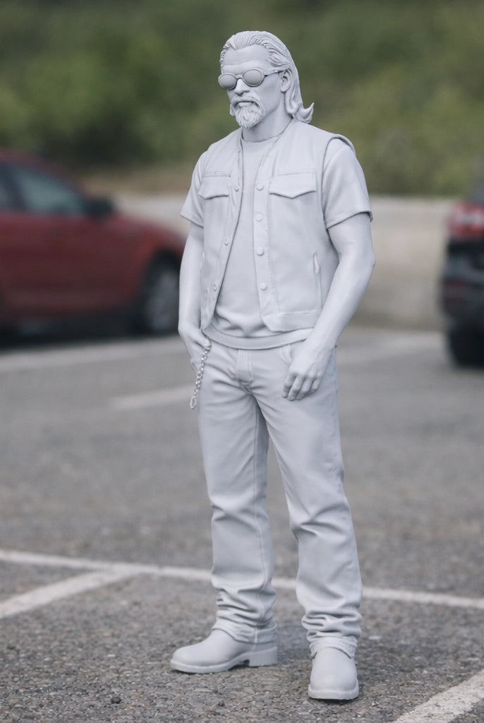 Modern Outlaw Hells Angel Biker | Resin Figurine