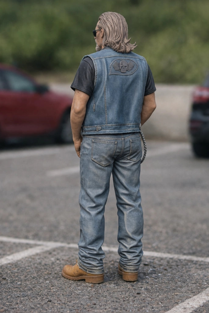 Modern Outlaw Hells Angel Biker | Resin Figurine