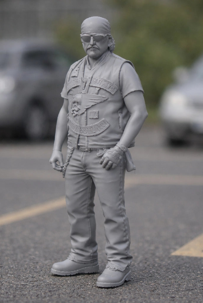 California Outlaw Hells Angel Biker | Resin Figurine