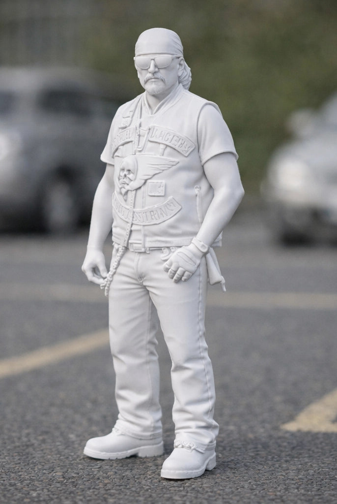 California Outlaw Hells Angel Biker | Resin Figurine