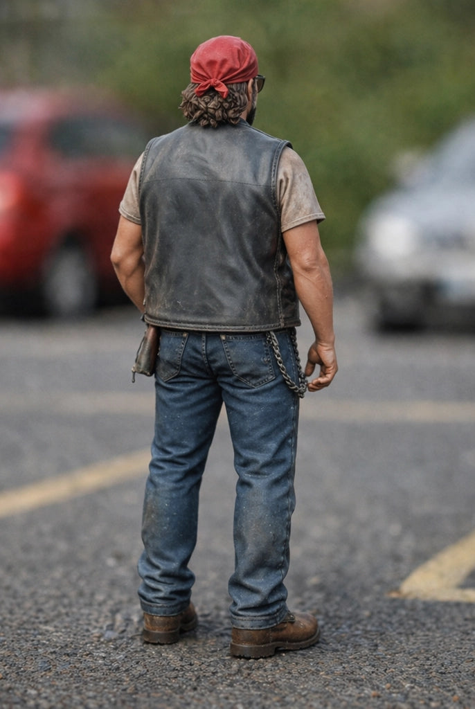 California Outlaw Hells Angel Biker | Resin Figurine