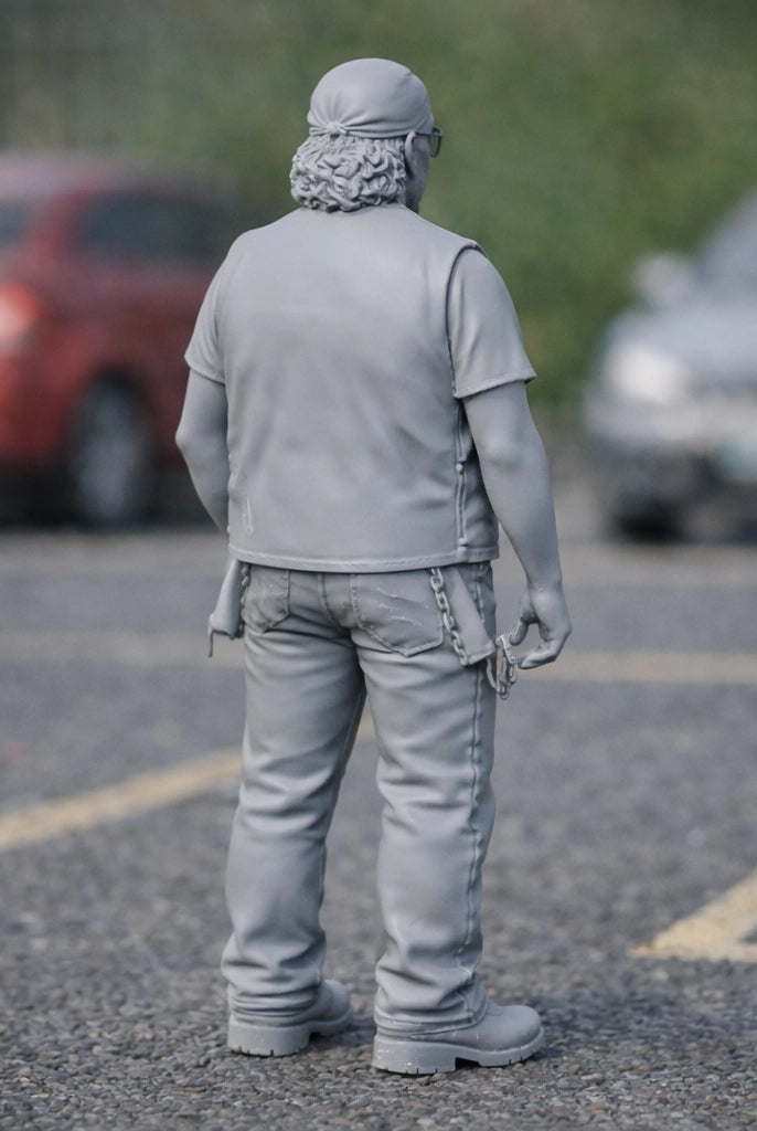 California Outlaw Hells Angel Biker | Resin Figurine