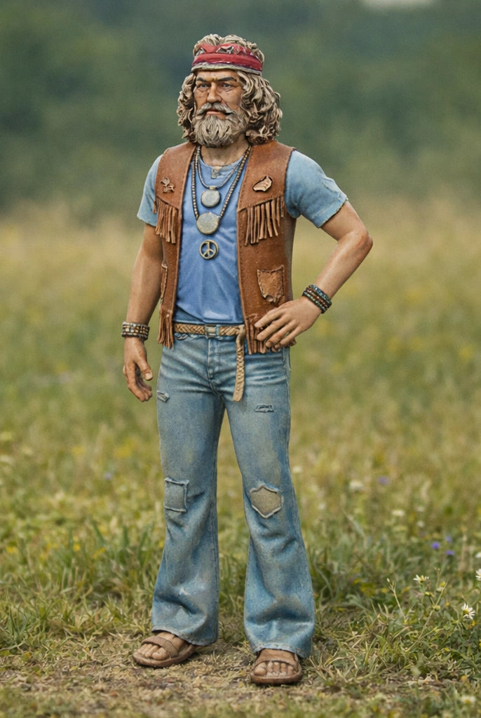 Retro Nomad Hippie | Resin Figurine