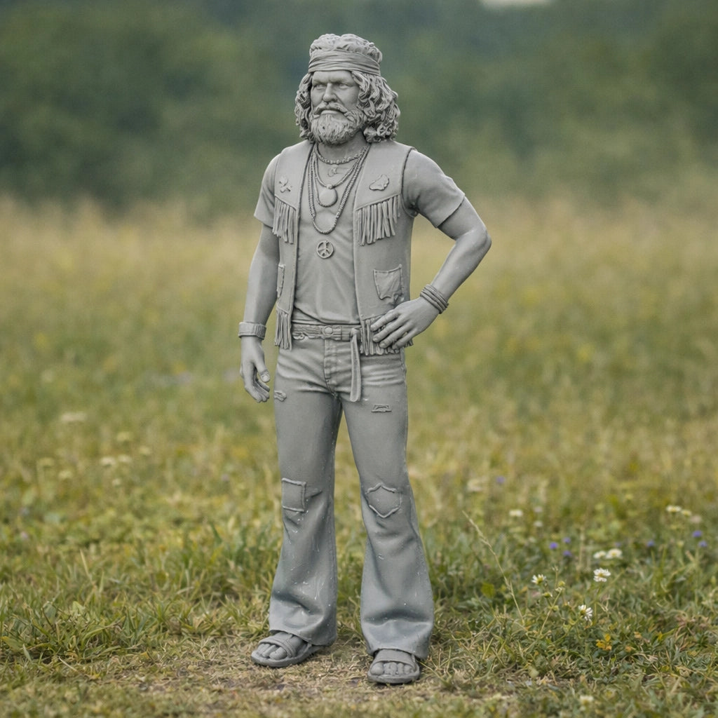 Retro Nomad Hippie | Resin Figurine