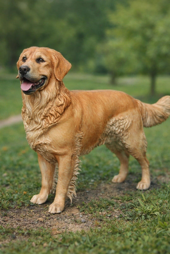 Golden Retriever Dog | Resin Animal Accessory