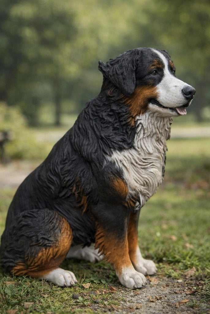 Bernese Mountain (Seated) Dog | Resin Animal Accessory