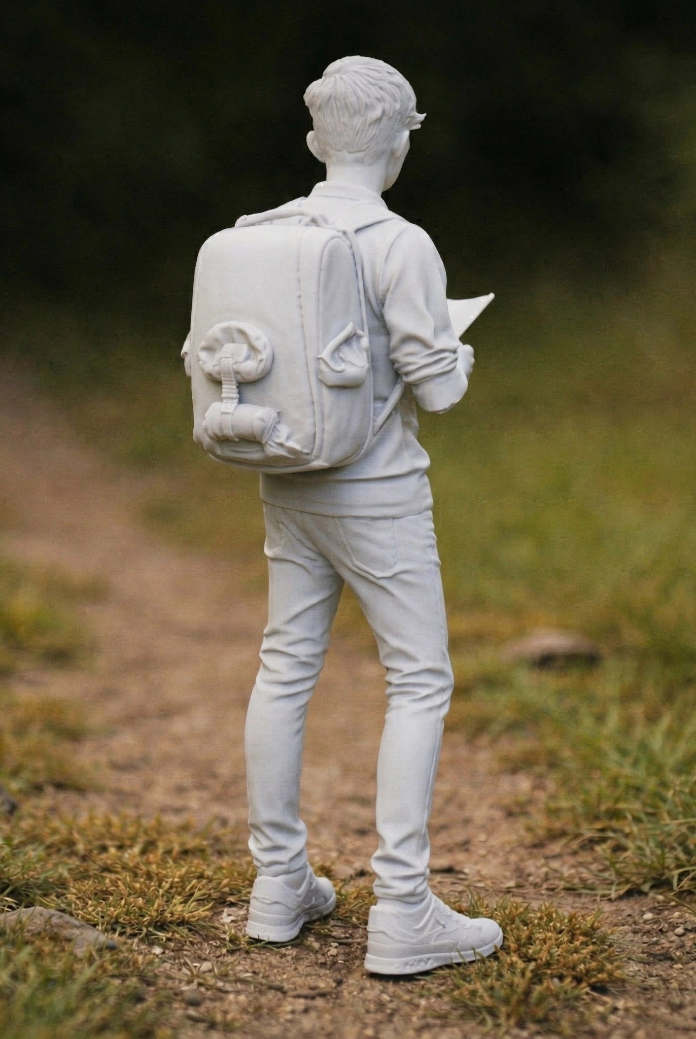 Modern Student Traveller | Resin Figurine