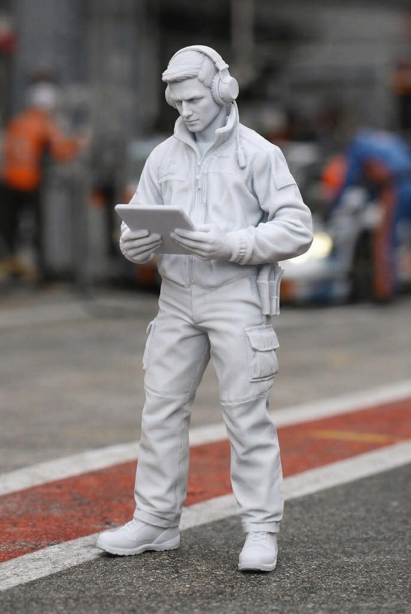 Precision Race Technician | Resin Figurine