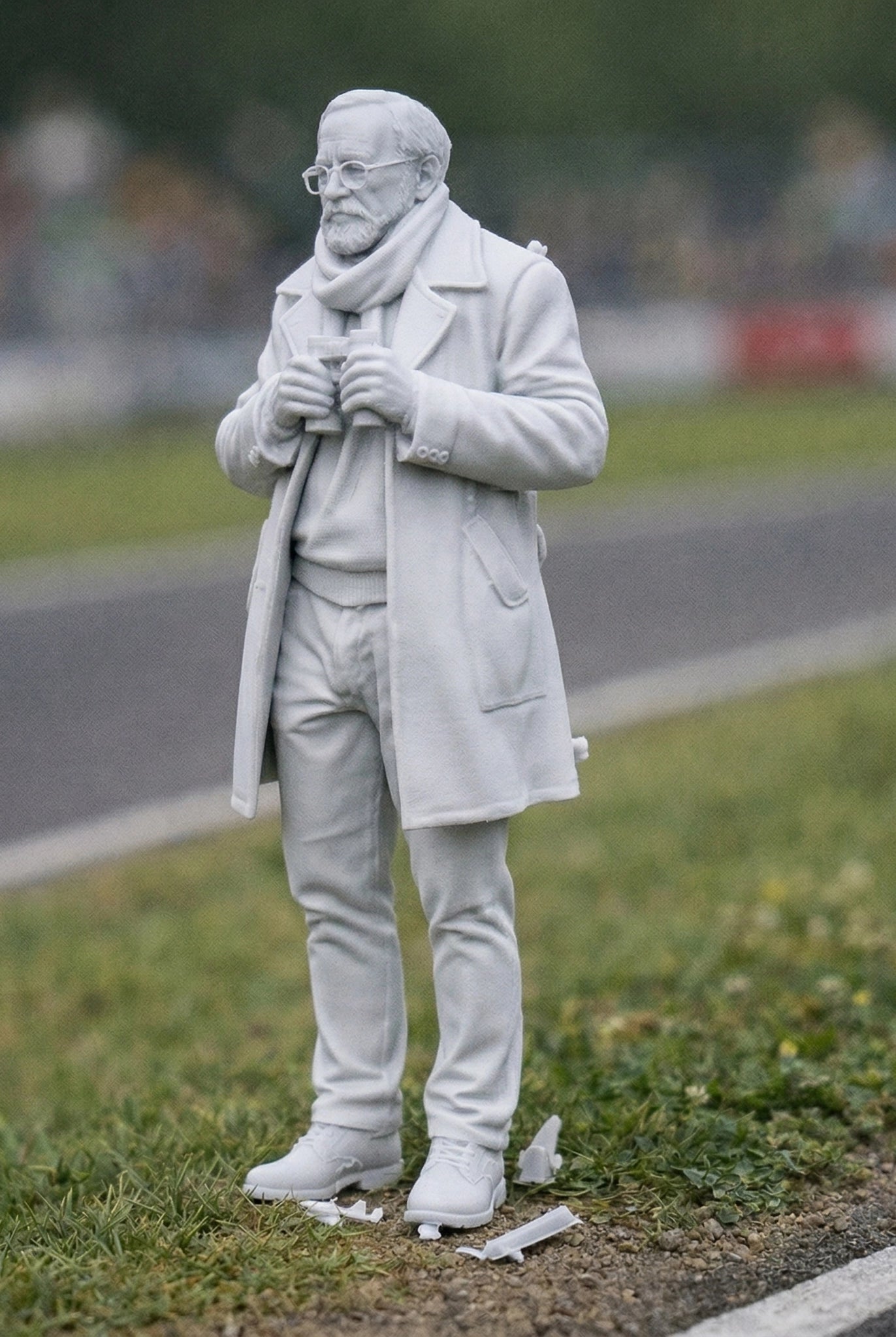 Veteran Trackside Fan | Resin Figurine
