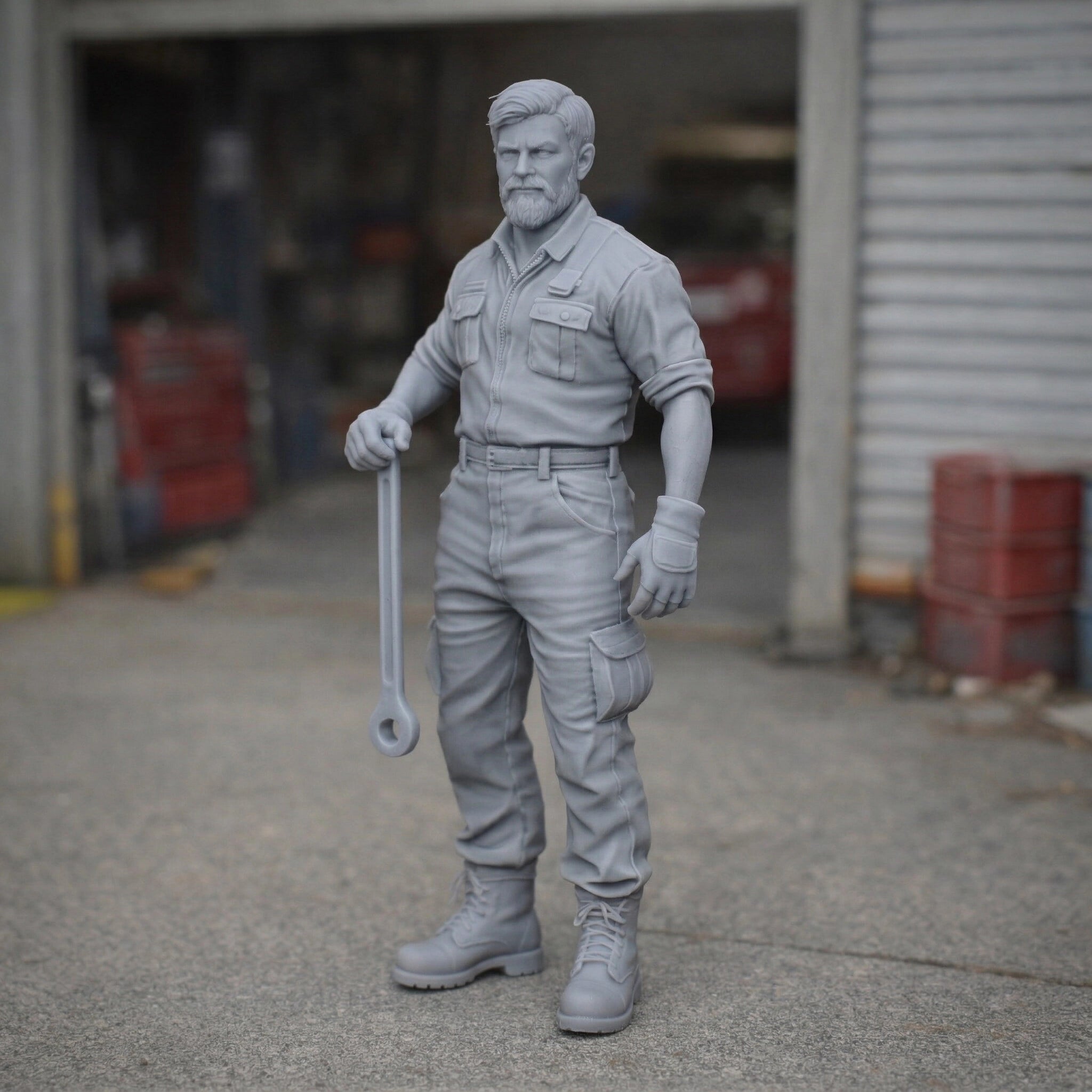 Master Garage Mechanic | Resin Figurine