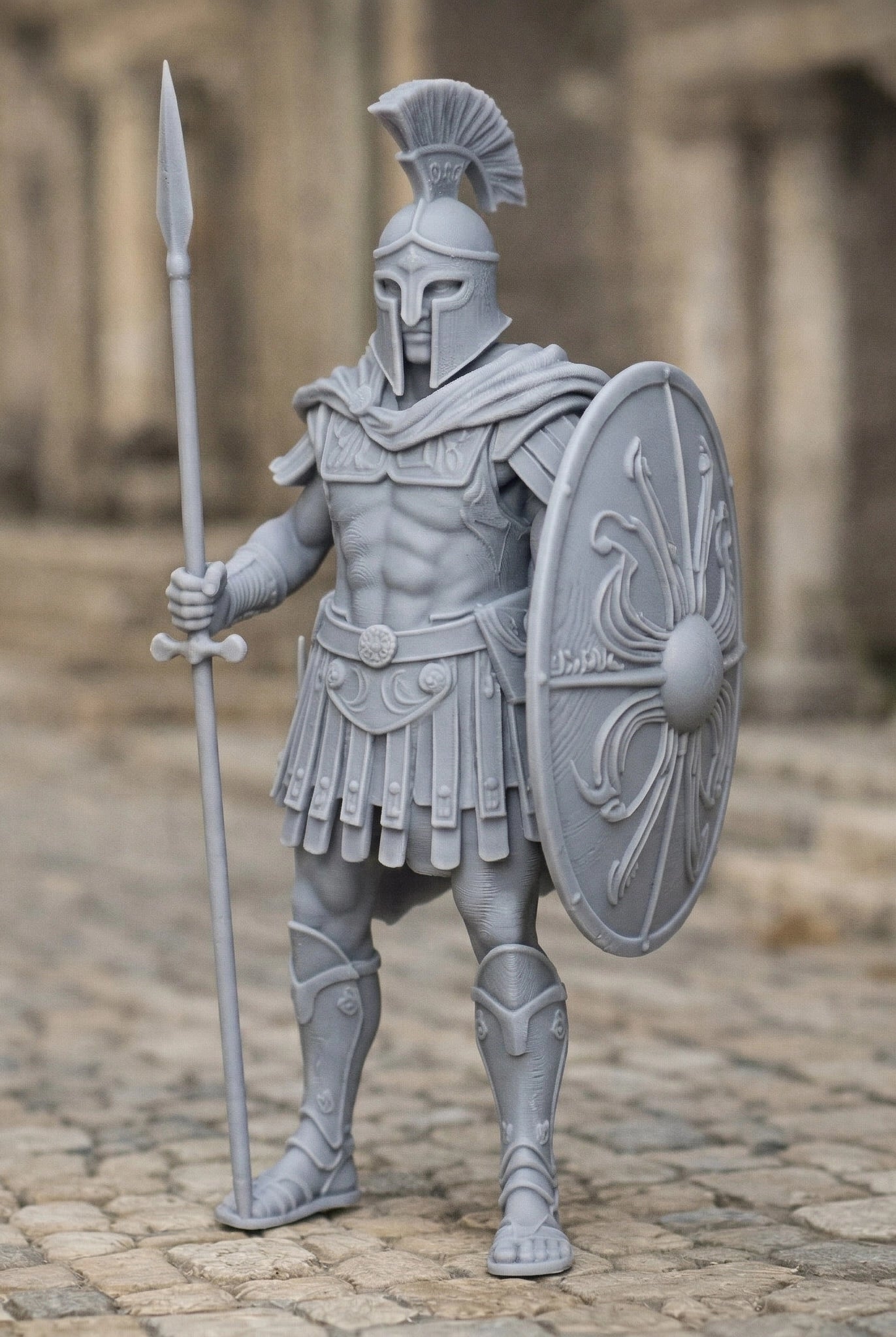 Elite Spartan Hoplite Roman Soldier | Resin Figurine