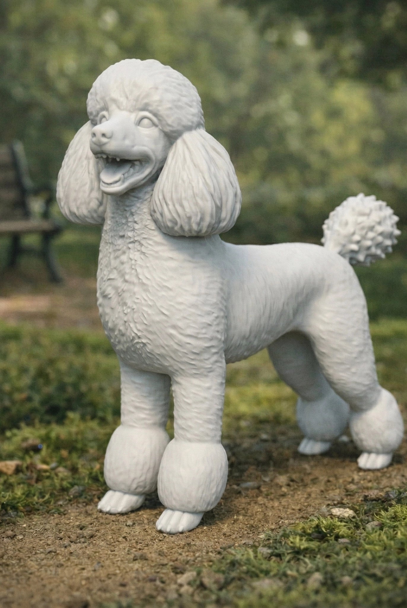 Poodle Dog | Resin Animal Accessory