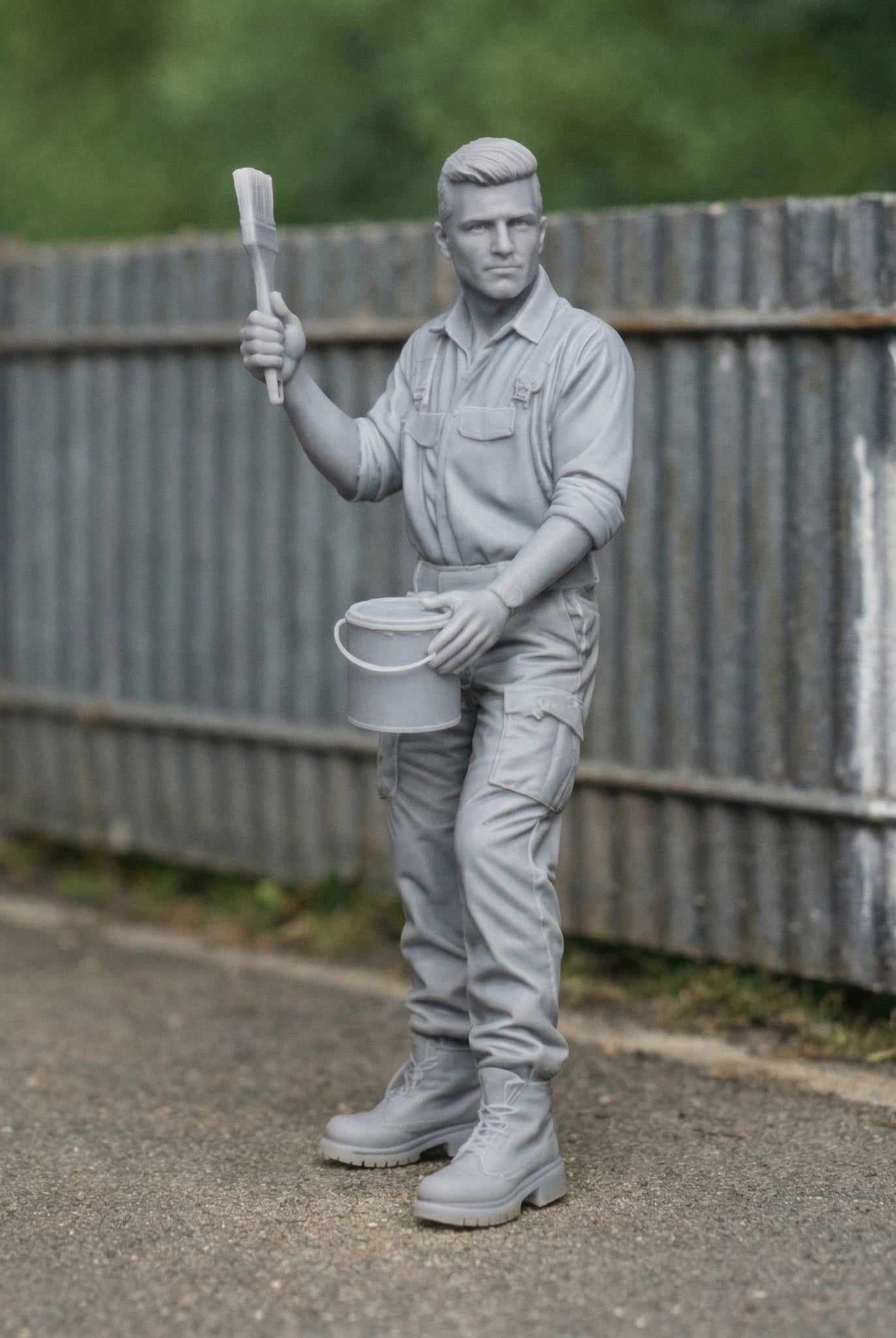 Trackside Painter | Resin Figurine