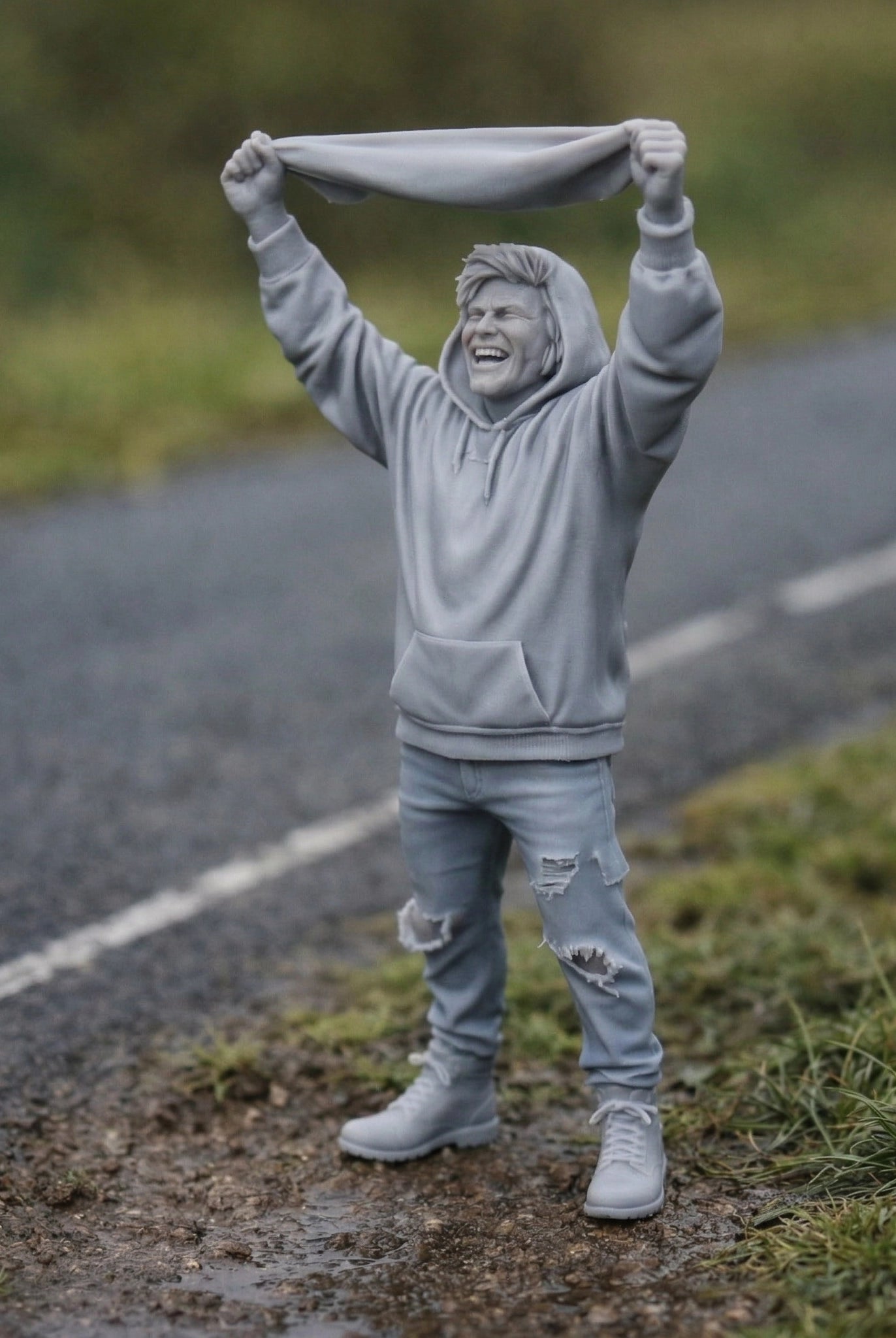 Jubilant Rally Fan | Resin Diorama Figurine