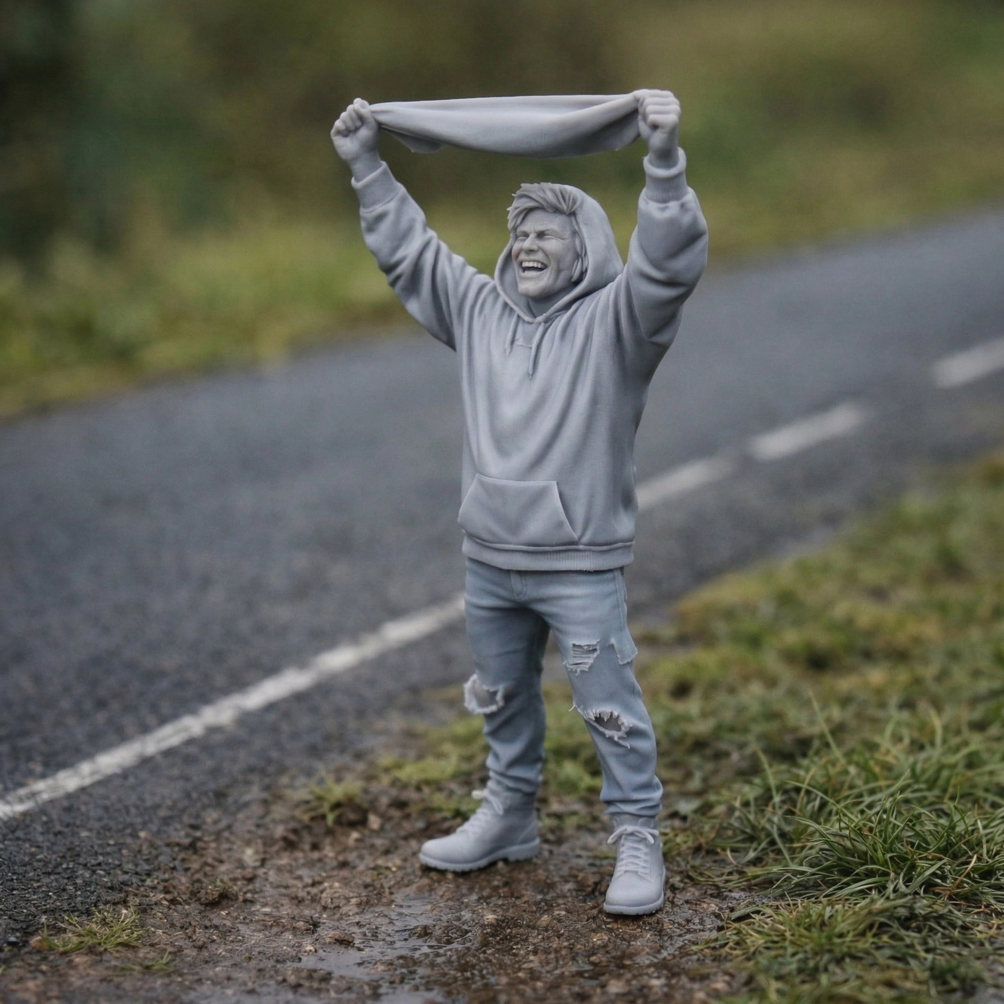 Jubilant Rally Fan | Resin Diorama Figurine
