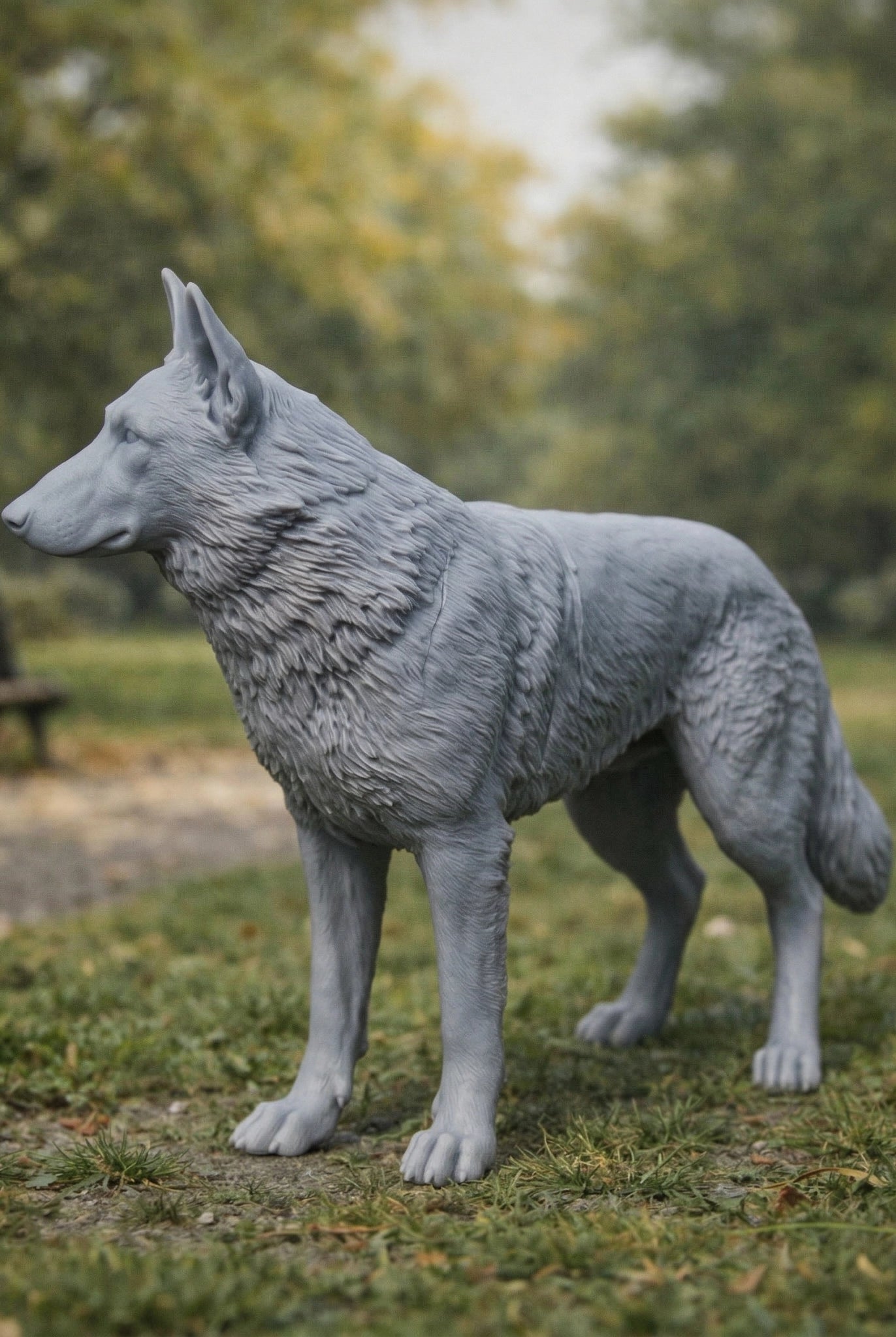 German Shepherd Alsatian Dog | Resin Animal Accessory