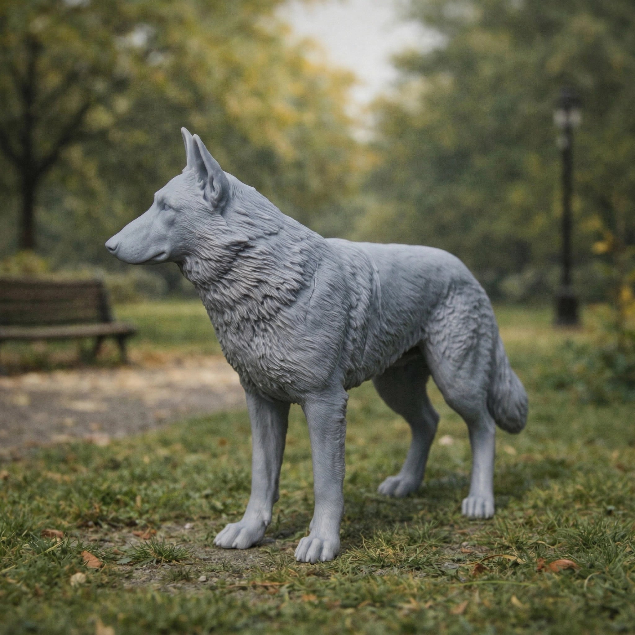 German Shepherd Alsatian Dog | Resin Animal Accessory