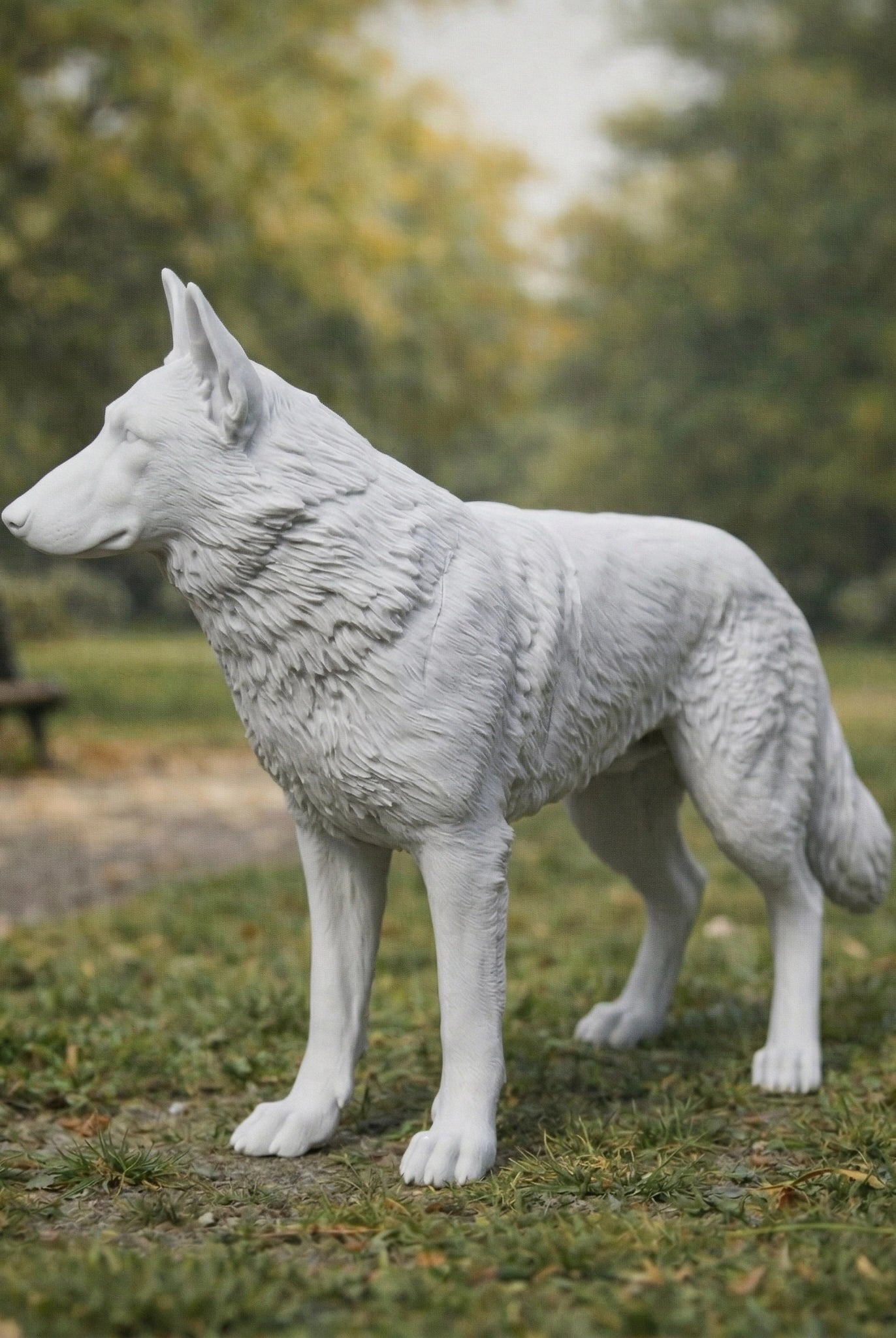 German Shepherd Alsatian Dog | Resin Animal Accessory