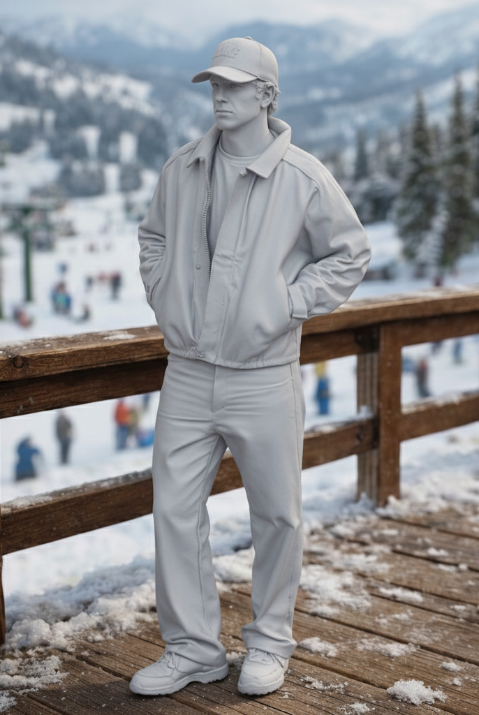 Contemporary Urban Traveller in Harrington Jacket | Resin Figurine