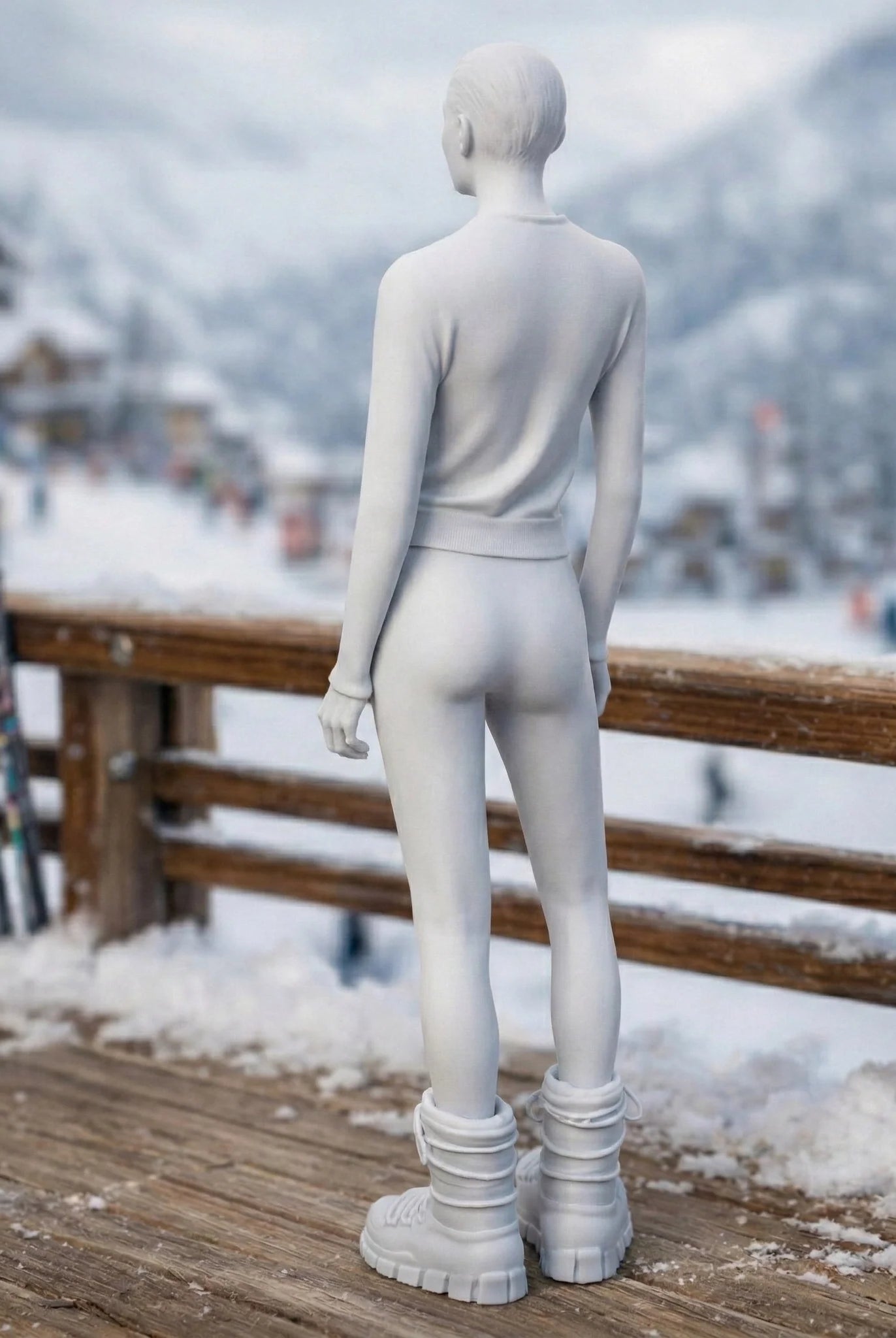 Professional Athlete in Technical Performance Wear | Resin Figurine