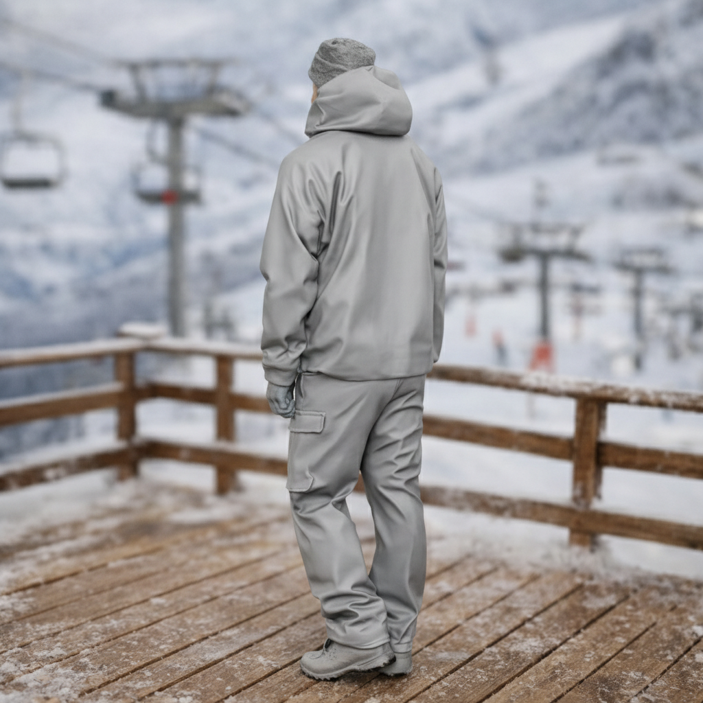Alpine Hiker in Waterproof Shell & Cargo Pants | Resin Figurine