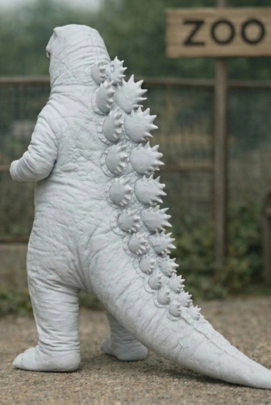 Fancy Dress Reveller in Dinosaur Costume | Resin Figurine