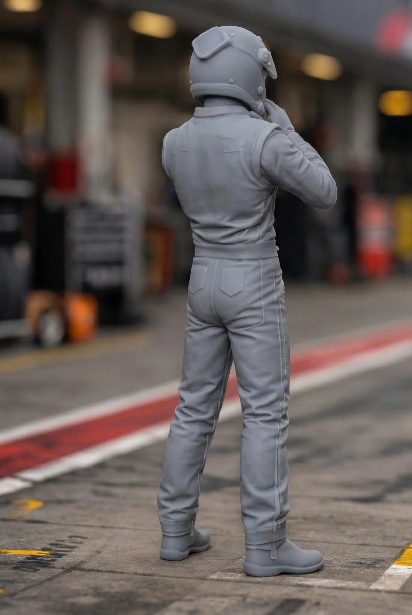 The Focus Driver | Racing Driver Helmet Prep Resin Figurine