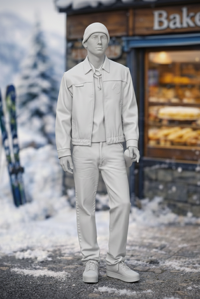 Alpine Local in Harrington Jacket & Light Denim | Resin Figurine