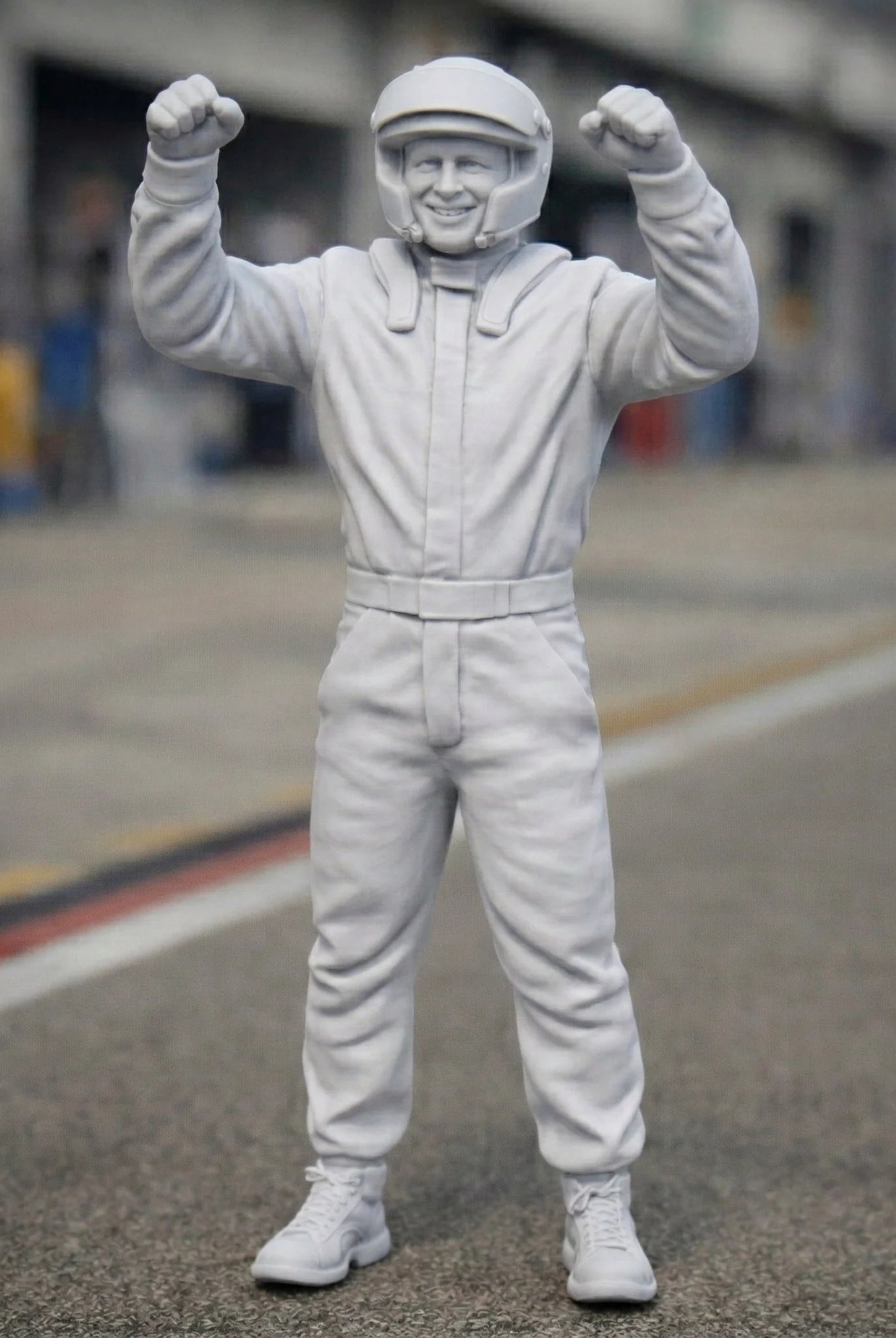 The Podium Victor | Racing Driver Victory Celebration Resin Figurine