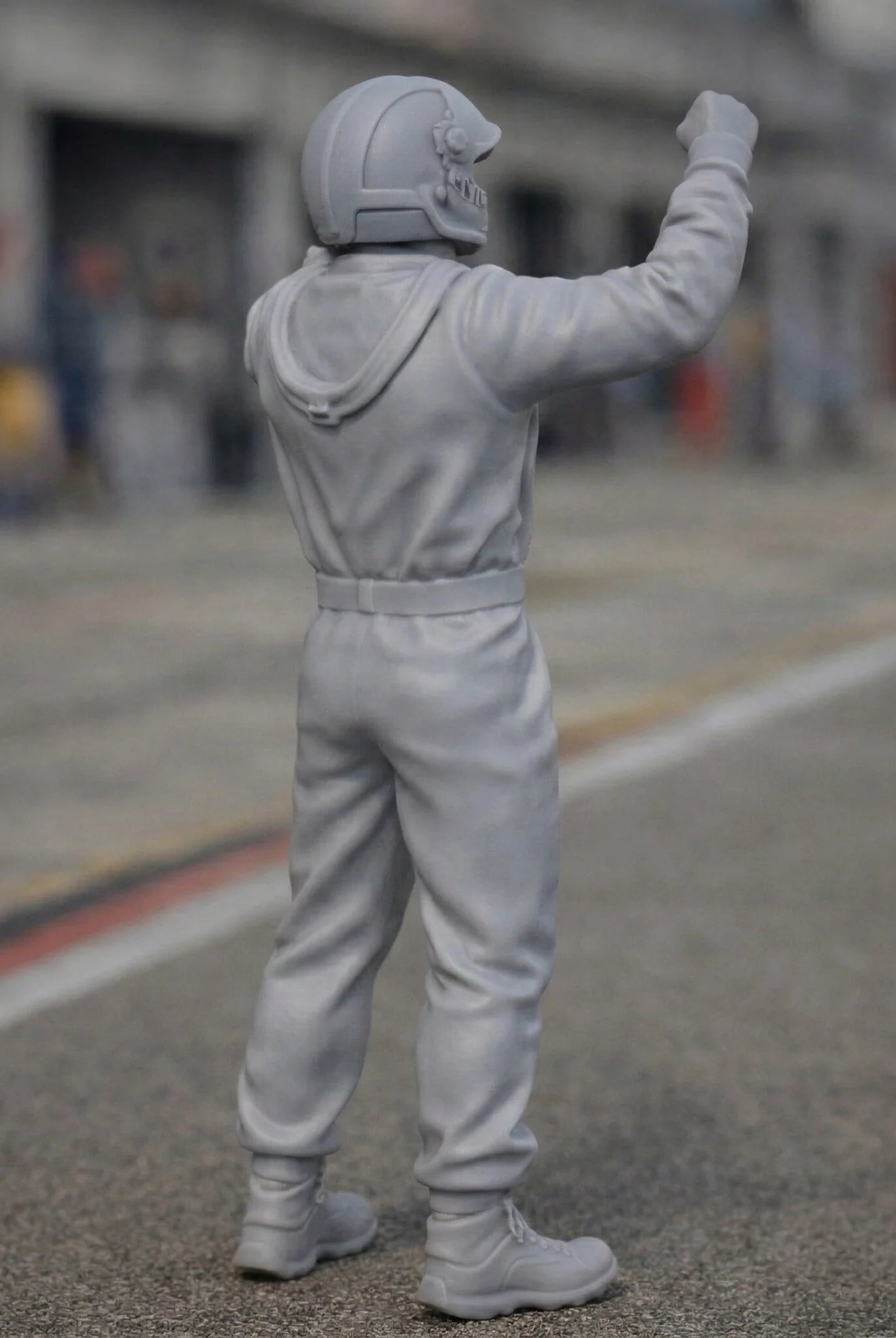 The Podium Victor | Racing Driver Victory Celebration Resin Figurine