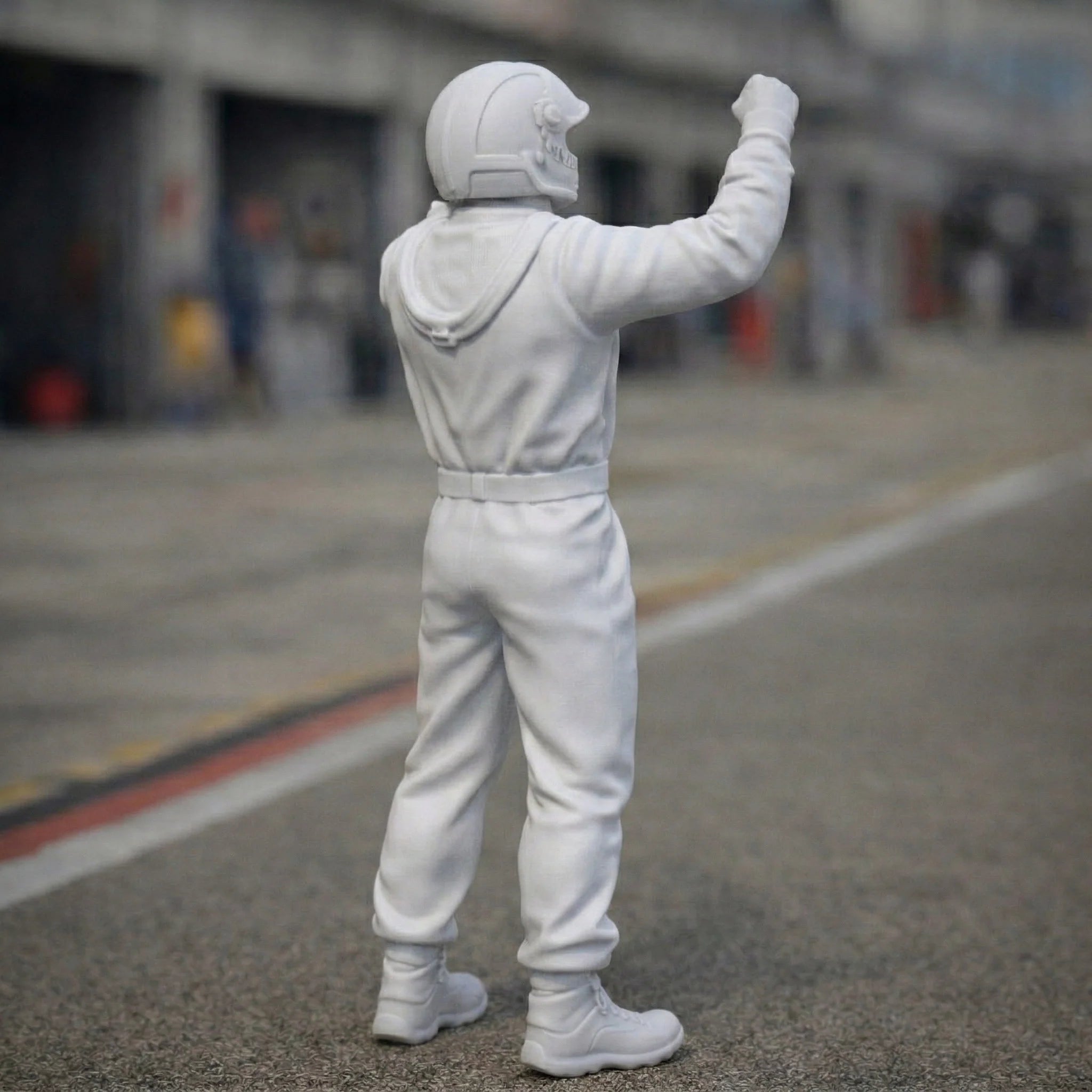 The Podium Victor | Racing Driver Victory Celebration Resin Figurine