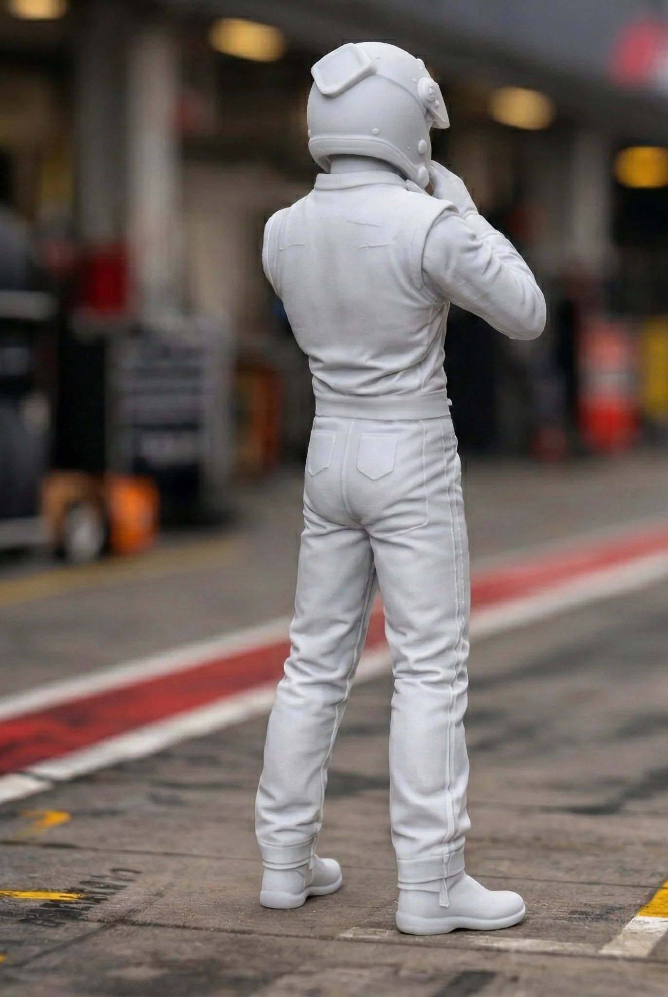 The Focus Driver | Racing Driver Helmet Prep Resin Figurine