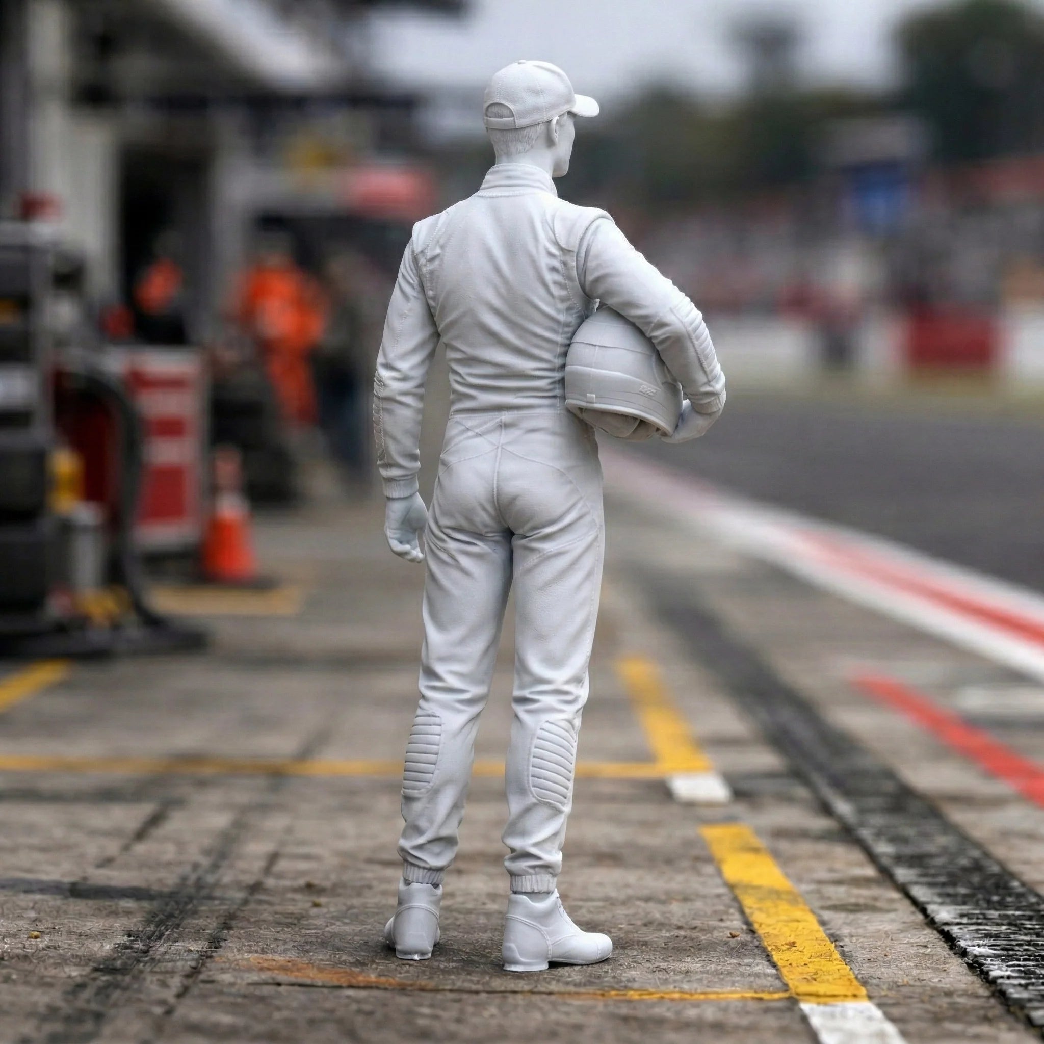 Professional GT Racing Driver | Scale Resin Slot Car Diorama Figurine