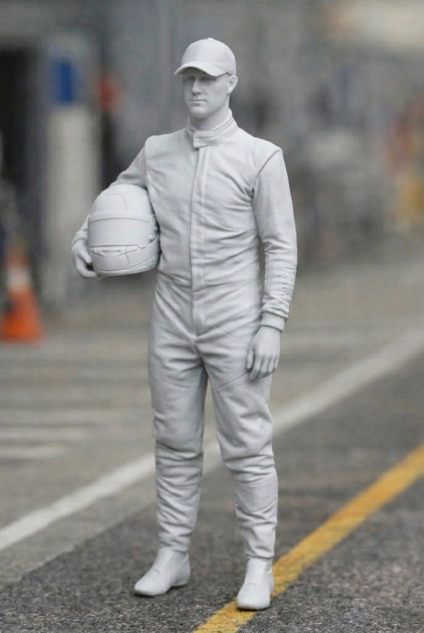 Professional GT Racing Driver | Scale Resin Slot Car Diorama Figurine