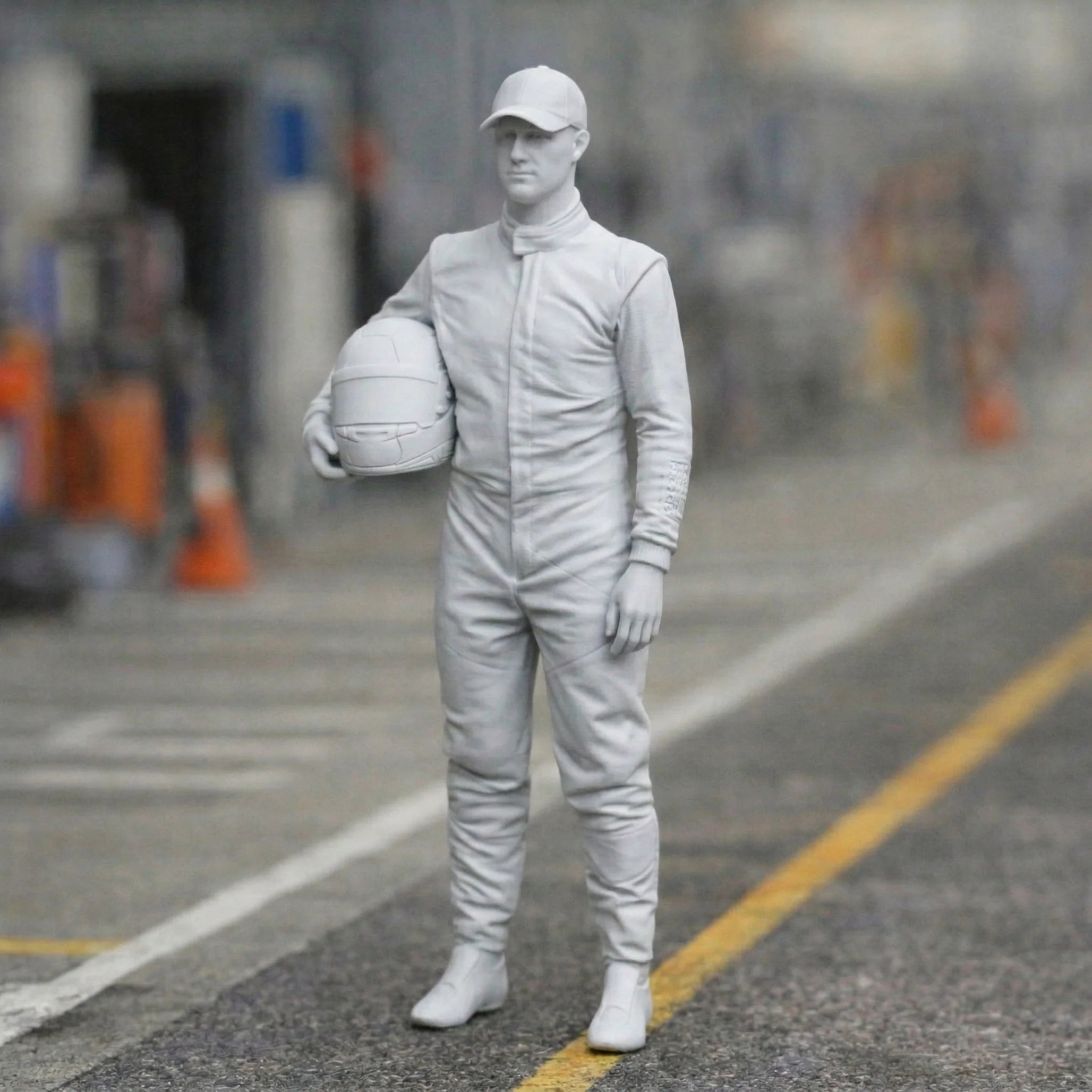 Professional GT Racing Driver | Scale Resin Slot Car Diorama Figurine
